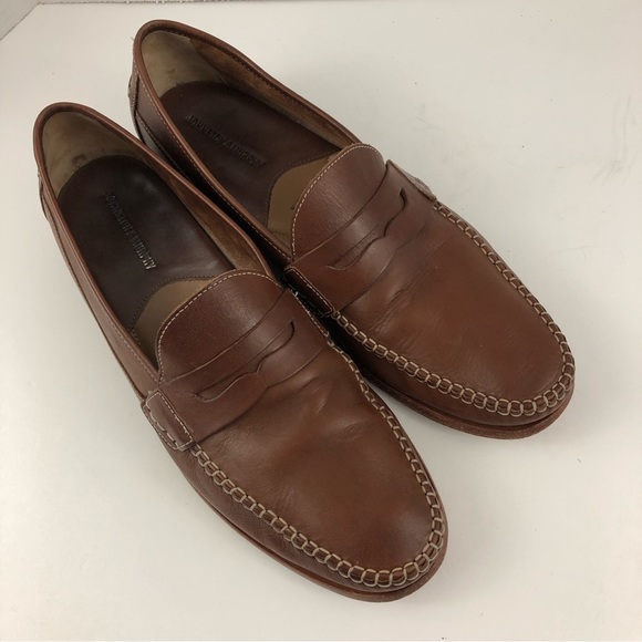 Johnston & Murphy Other - Johnston & Murphy Shoes Men 12 Medium Brown Danbury Leather Penny Loafer Dress
